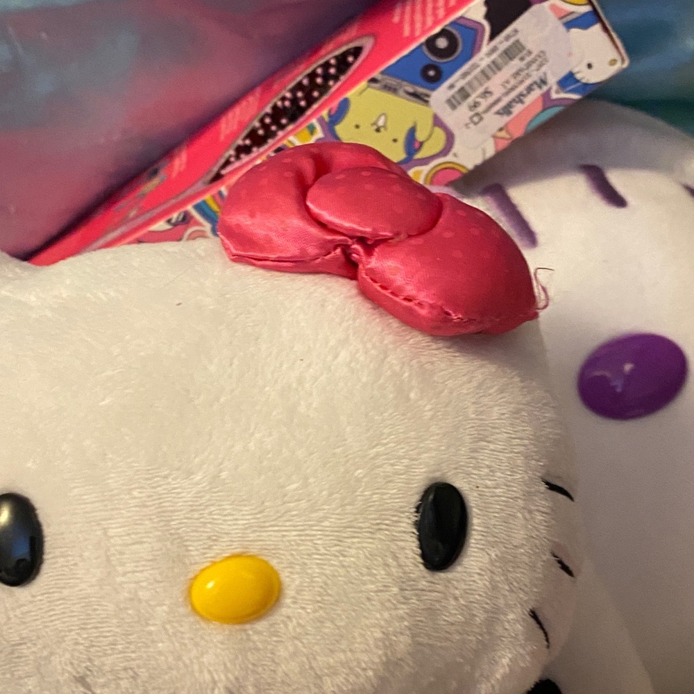 Hello Kitty Plush with Pink Bow and Yellow Nose RESERVED